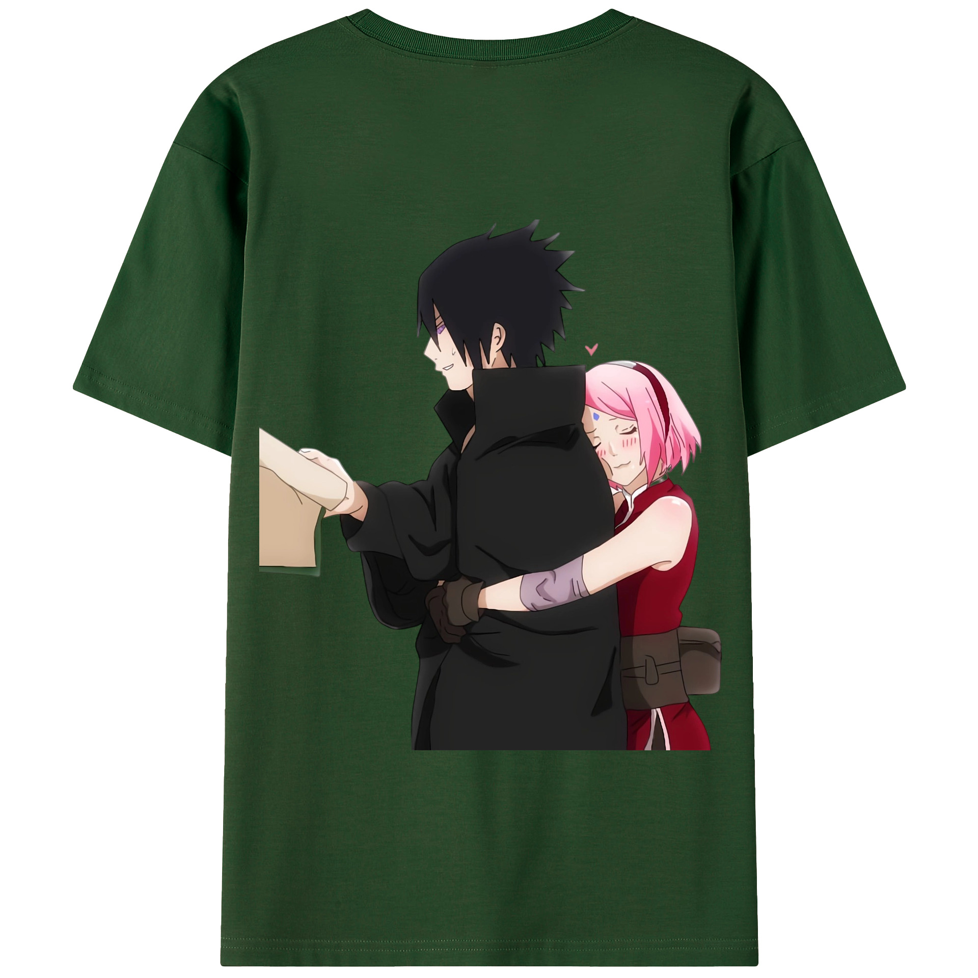 （画像用） NARUTO -ナルト- うちは サスケ Uchiha Sasuke 綿100％半袖Tシャツ（背面プリント）